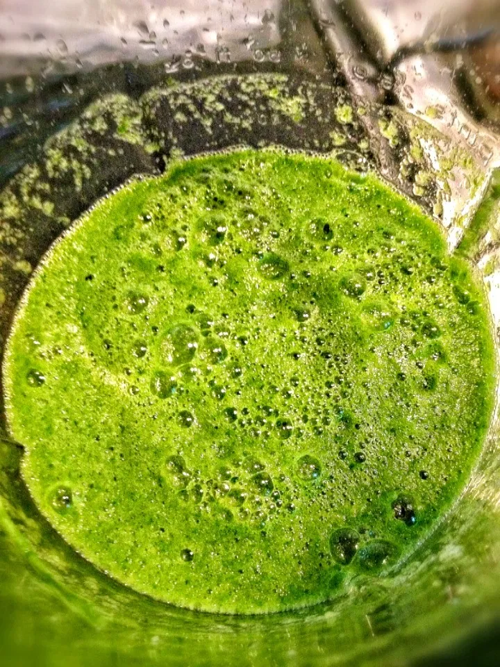 Wheatgrass, celery, green apples and lemon juice|michelleさん