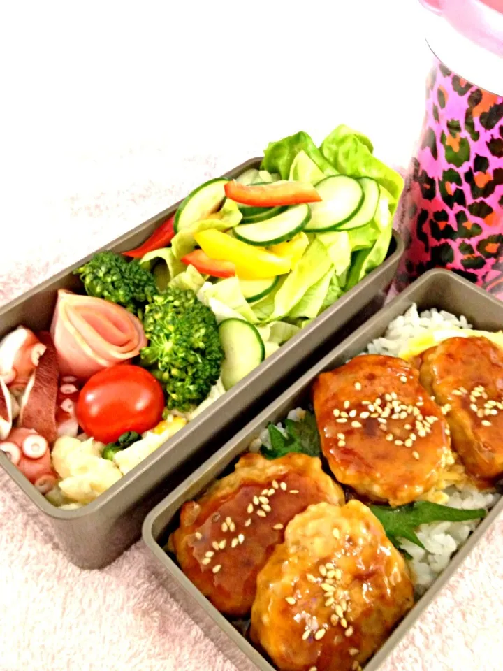 レンコン入り鶏つくねお弁当♪|桃実さん