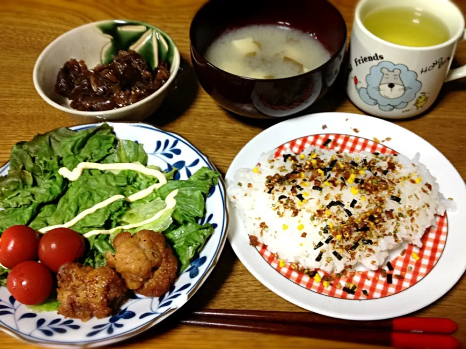 Snapdishの料理写真:残り物でお昼ご飯♡|ミキさん