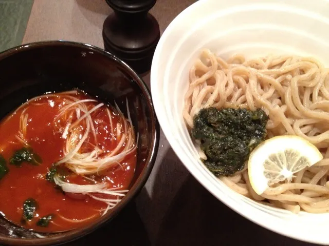 海老トマトつけ麺|shinoktzwさん