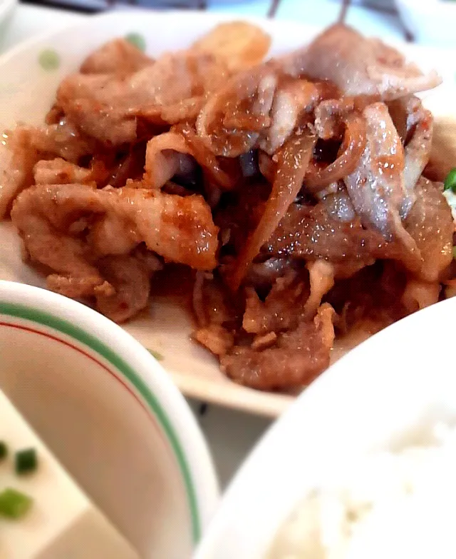 豚のしょうが焼き定食|平原知宏さん