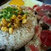 Beef Pepper Rice with egg. Yum! 😊|grezさん