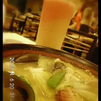 Snapdishの料理写真:seafood ramen with fourseason shake|doresalyn calunsagさん