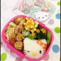 Snapdishの料理写真:キティちゃん弁当|スミコDXさん