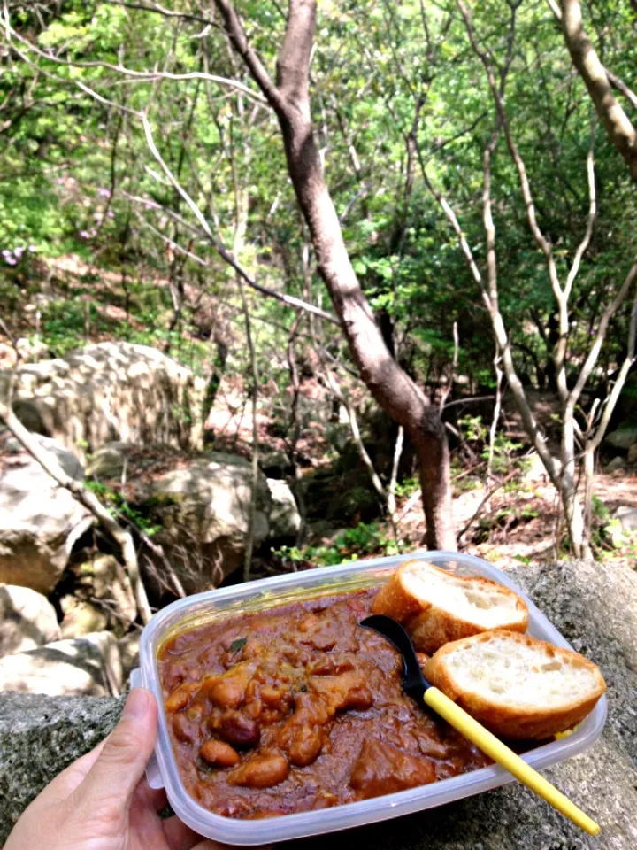 山でカレー(=ﾟωﾟ)ﾉ|nao子さん