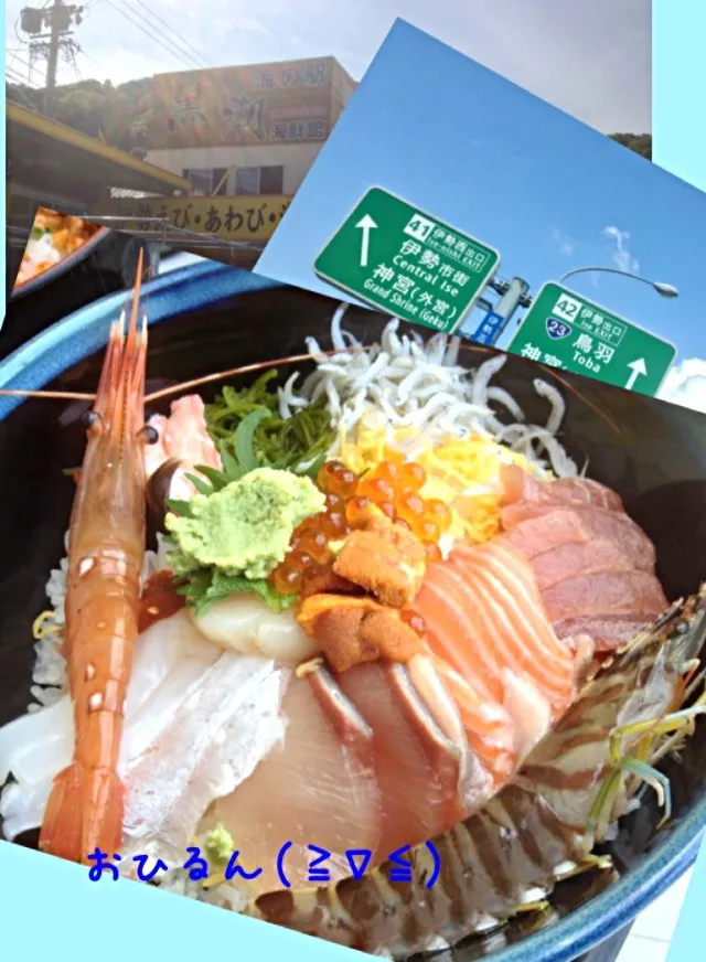 三重県鳥羽❤すごい海鮮丼🌟まんぷく😊|おひるごはんさん