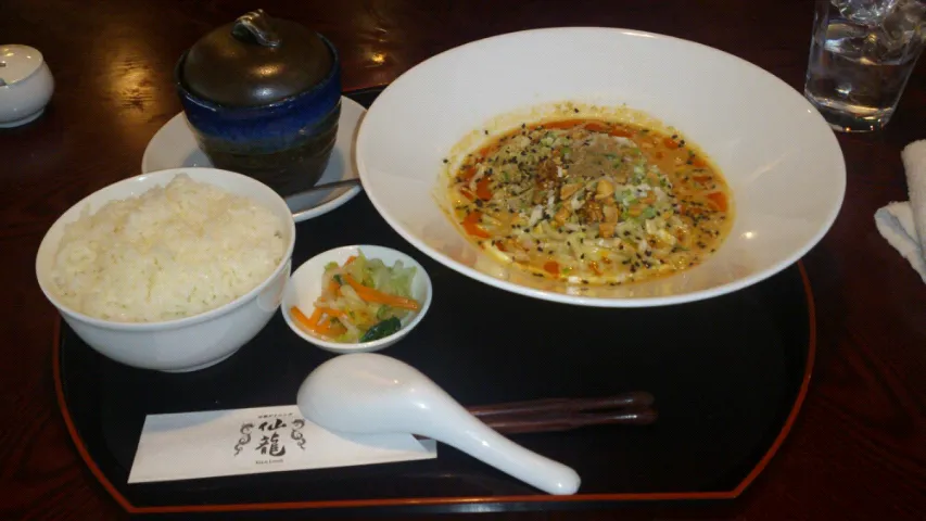 Snapdishの料理写真:担々麺ランチ(汁無し)|コロさん