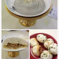 Snapdishの料理写真:蟹黄汤包,蟹粉生煎|Sherinewangさん