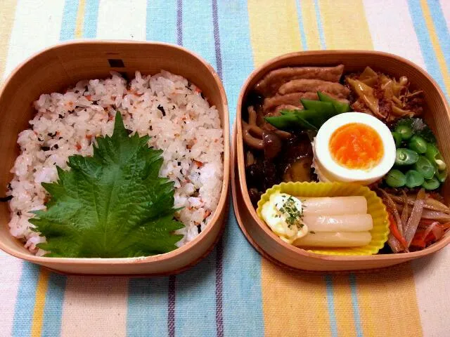 130519 今日のべんとう　豚ロースと茄子のオイスターソース炒め弁当|EUREKAさん