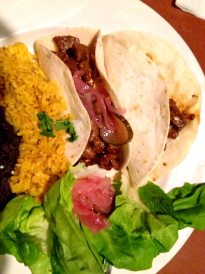 Snapdishの料理写真:Korean bar B Q tacos|Dawn Sticklenさん