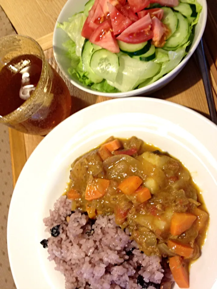 黒豆ご飯ツナカレー|popoさん