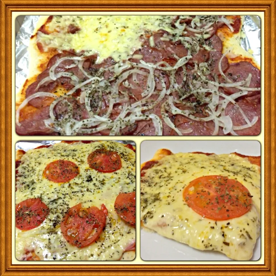 Pizza Calabresa .. Bauru e Mussarela❤|Monicaさん