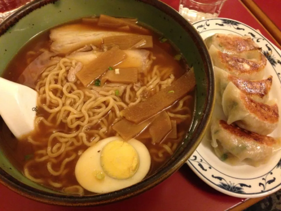 醤油ラーメンと餃子|可織さん