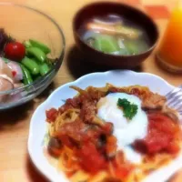 Snapdishの料理写真:トマトパスタ！|ちかさん