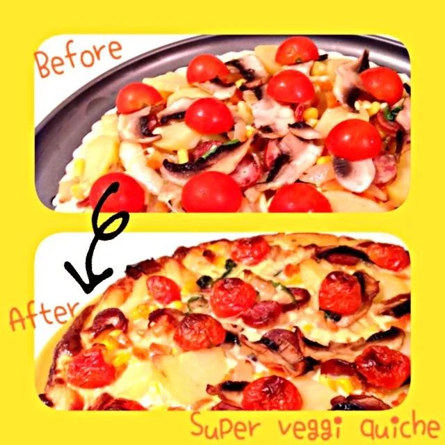 Super veggie quiche|Chibiko's Kitchenさん