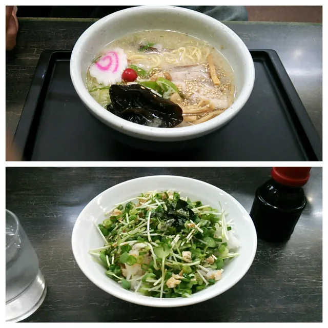 塩ラーメンとねぎ飯@らーめん山頭火|トミーサクさん