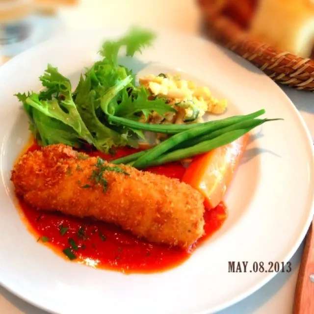 鶏胸肉のカツレツ トマトソース|さと⋆さん