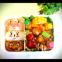 三歳息子のお弁当🎶アンパン他（笑）