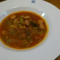 BBQの残り野菜でミネストローネ|まさこさん