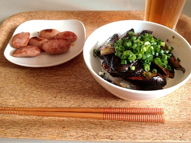 茄子の照り焼丼|ayk.oさん