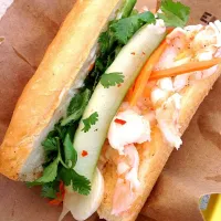 Shrimp and soft boiled egg Bahn Mi|Jason Neffさん