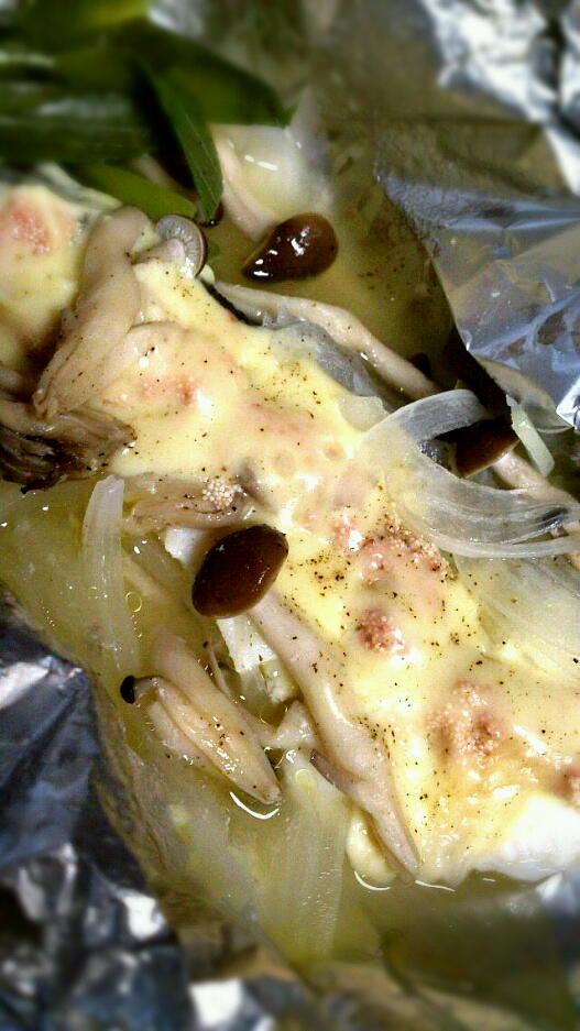 鱈の明太子チーズのせホイル焼き Kocu コク Snapdish スナップディッシュ Id Wup9sa