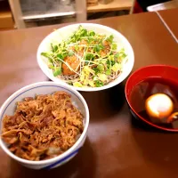 牛丼＆照り焼きざるそば|彩桜羽さん