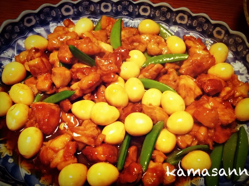 智ちゃんの、鶏とウズラ卵のオイスター煮。再び(≧∀≦*)ﾉ|かまさん