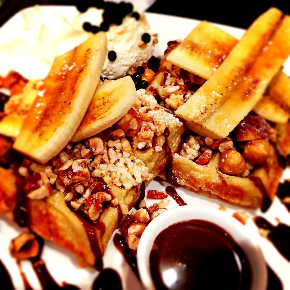 Max brenner's waffles|hurul | 후룰さん