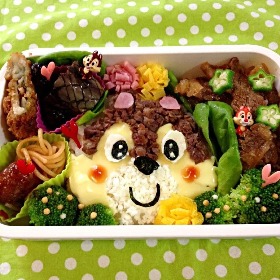 Snapdishの料理写真:女の子弁当🌸                            リベンジ   チップお弁当|志野さん