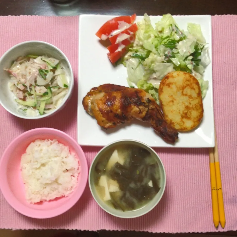 夜ご飯ー(*^o^*)|ありちゃさん