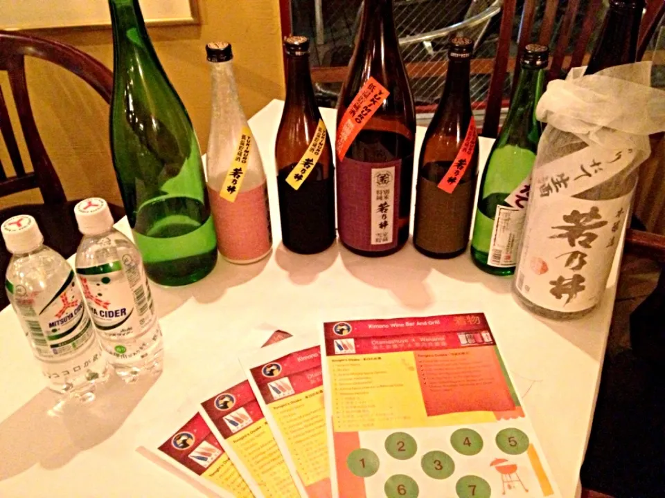 Sake line up from our first tasting!|lauren shannonさん