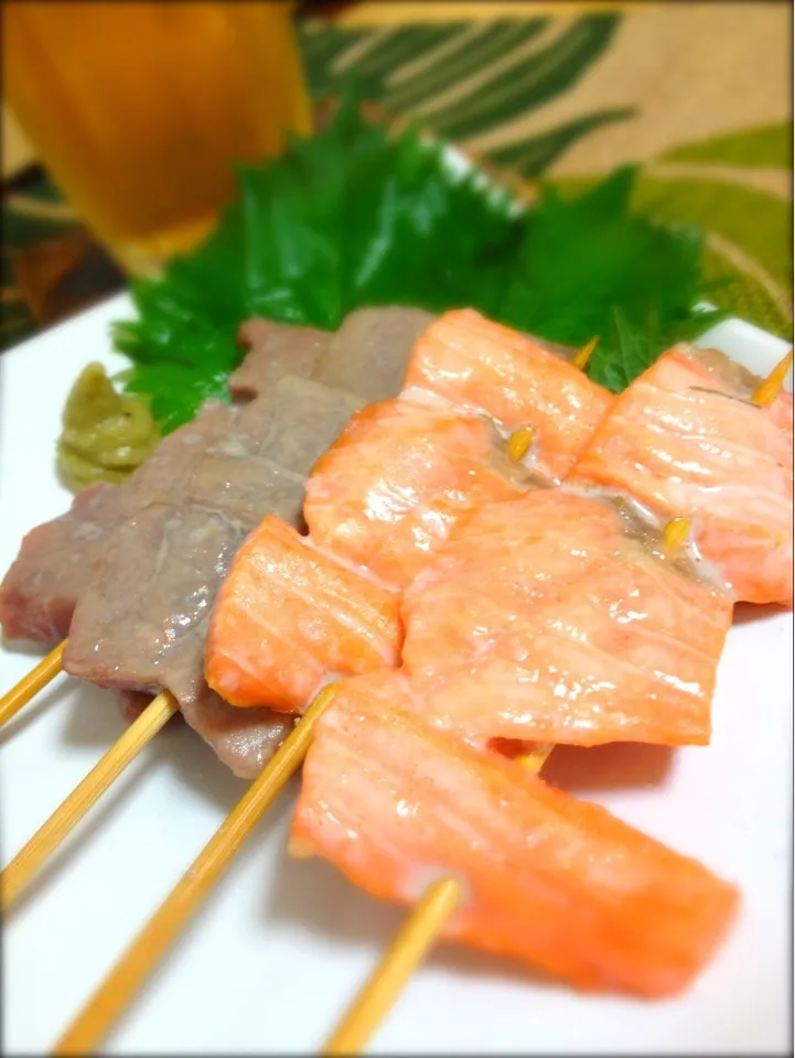 まぐろとサーモンの串焼き|寺尾真次さん