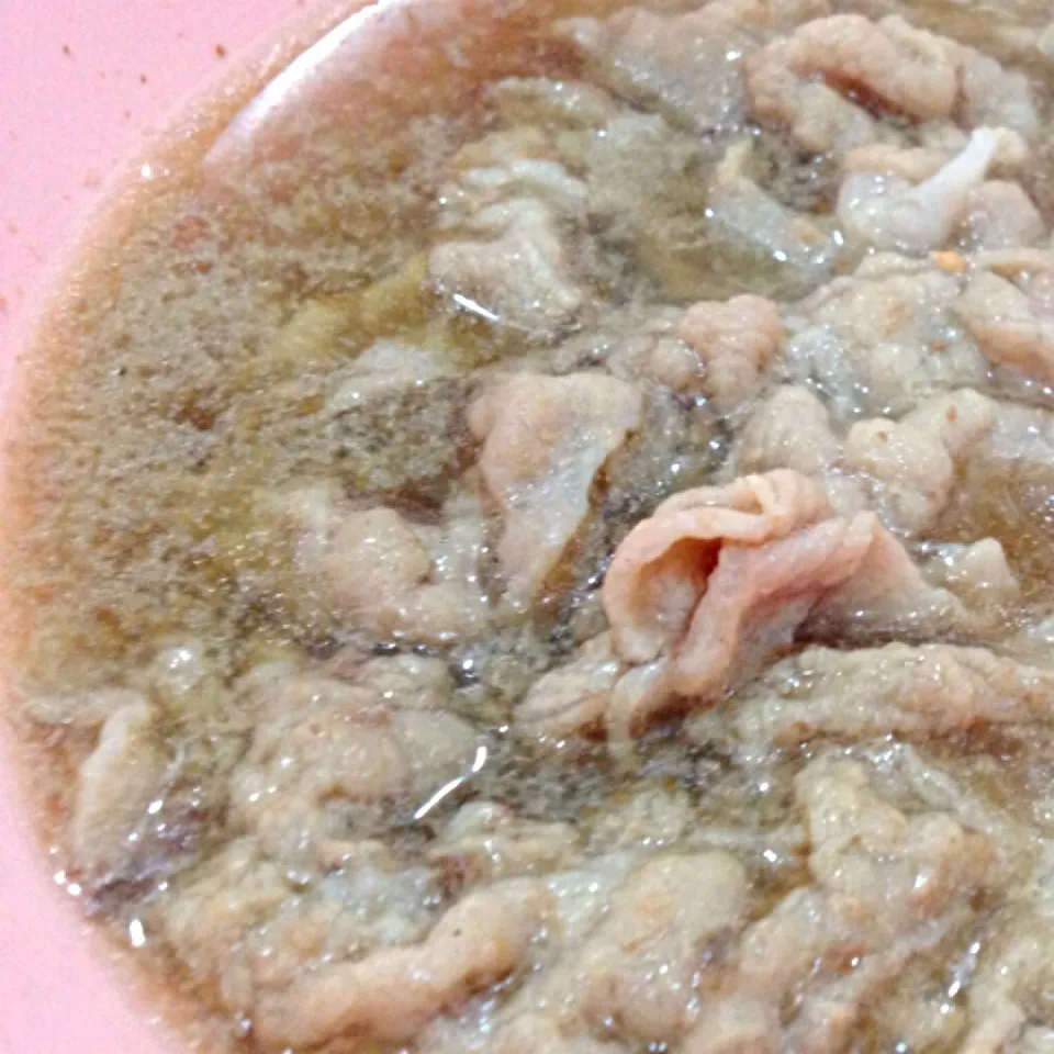 Snapdishの料理写真:หมูดำลวก/par-boiled kurobuta|Cloudy Gさん