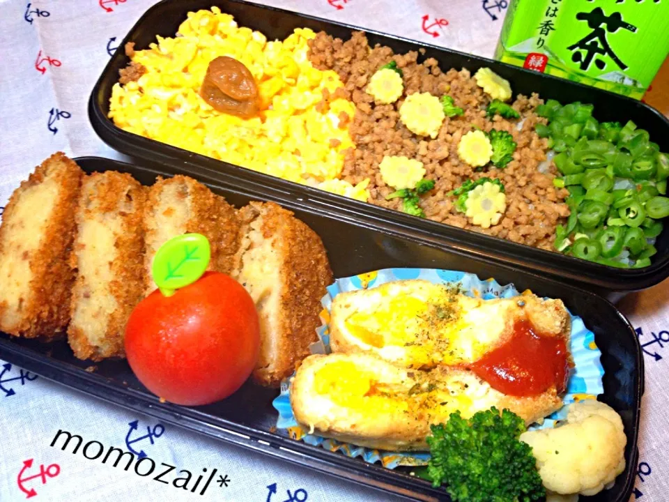 Snapdishの料理写真:18才食べ盛り息子弁当☆5/23|けいちゃん（ももザィル）さん