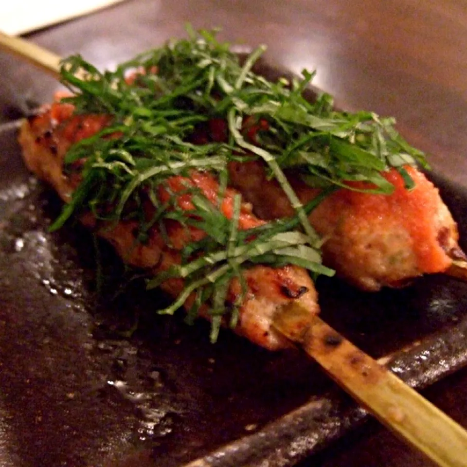 Mentaiko Tsukune with Shiso|Yvonne Limさん