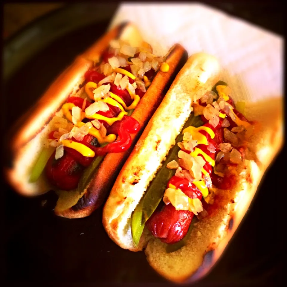 BBQ Hot-Dog for lunch time|Mrs. Beagleさん