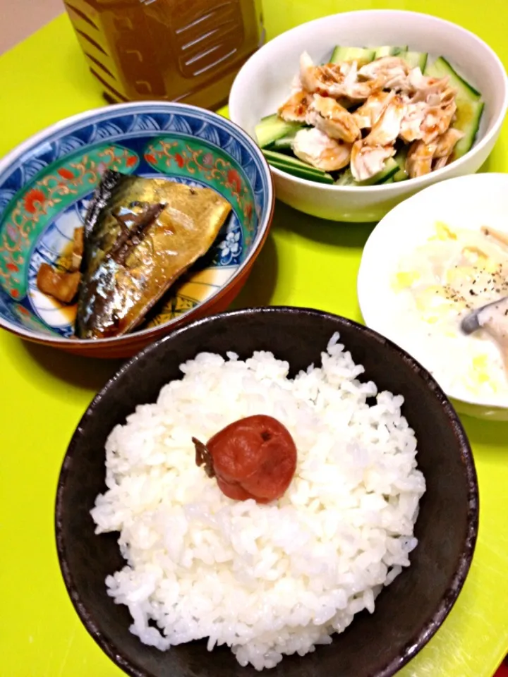 Snapdishの料理写真:今日も1人ご飯( ˘･з･)|yukiさん