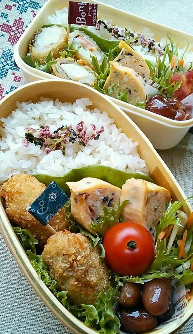 ポテトサラダの肉巻きフライのお弁当|Akoさん