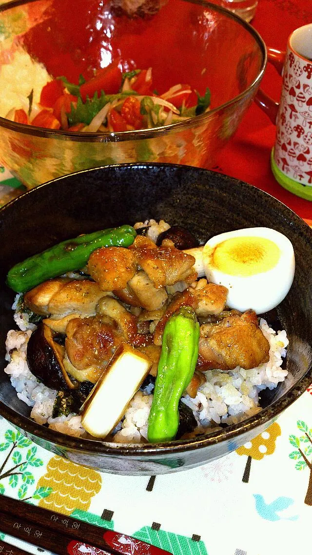 鶏の照り焼き丼|azzyさん