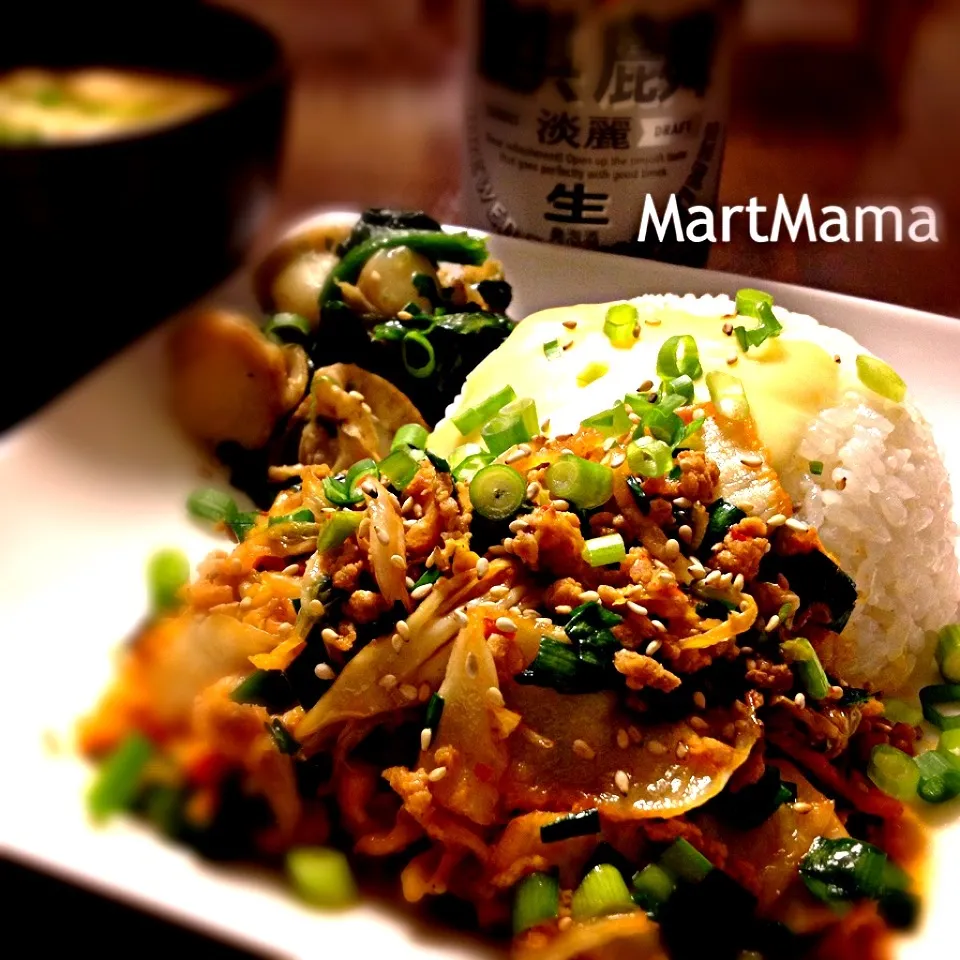 乾杯🍺豚キムチーズ丼|恭子さん