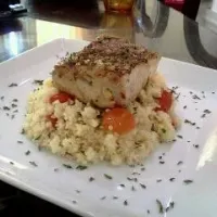 seared red snapper with couscous|eone oneさん