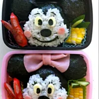 ミッキーミニー弁当|ありささん