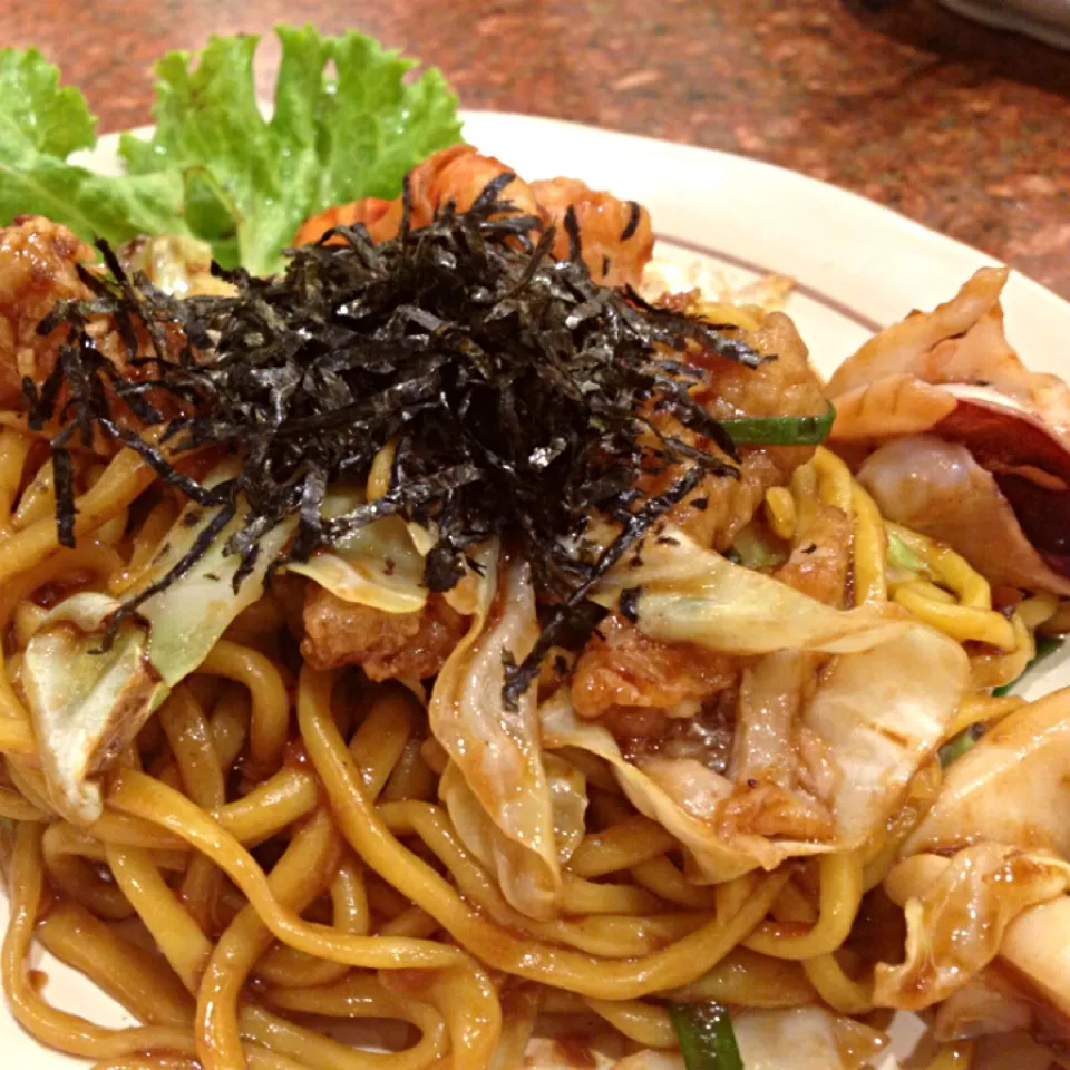 seafood yaki soba|Cloudy Gさん