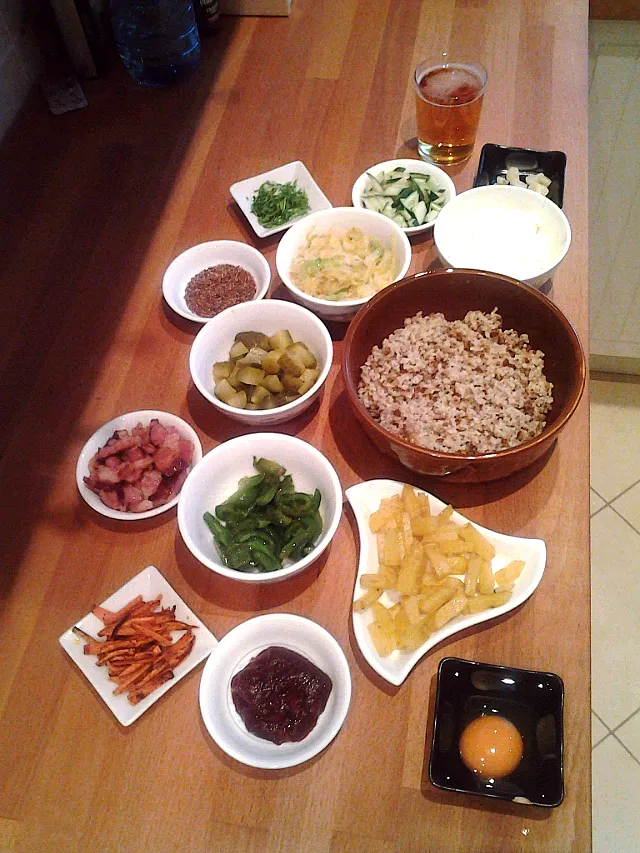 Buckwheat and barley bibimbap, polish-style.|Stanisław Raczyńskiさん