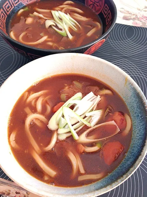 残ったカレーでお蕎麦屋さん風カレーうどん by マミング|ponnaoさん