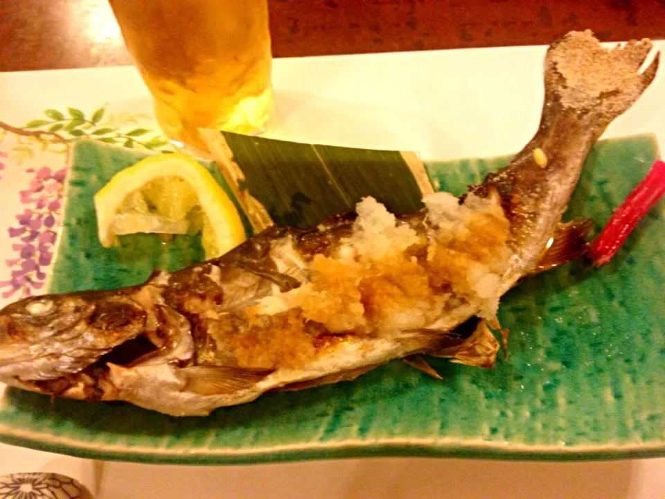 川魚の塩焼き おろしがけ  大野屋|sakumaさん