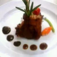 Lamb rack with mint sauces.|nur amirahさん