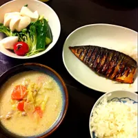 鯖の味醂干し定食|カオリさん