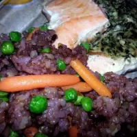 baked stuffed salmon & mixed rice|katana keyesさん